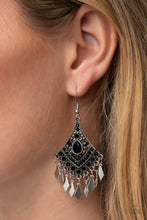 Load image into Gallery viewer, Indie Iridescence Black Earrings