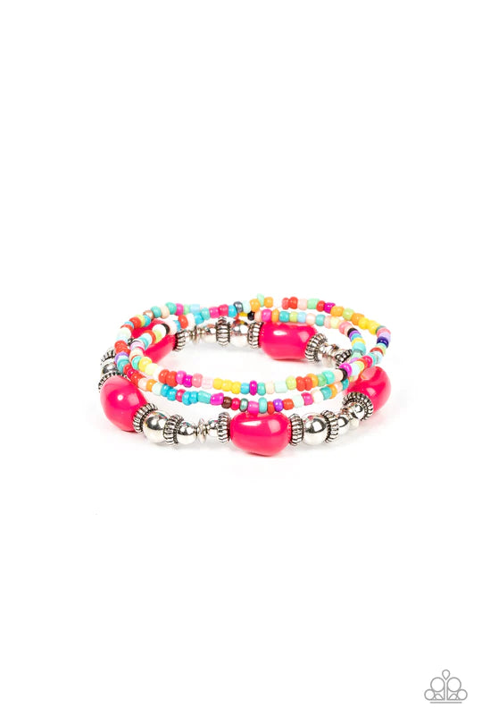 Confidently Crafty Pink Bracelet