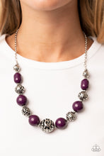 Load image into Gallery viewer, Girl Meets Garden Purple Necklace