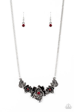 Botanical Breeze Red Necklace