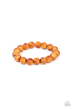 Load image into Gallery viewer, Totally Timber Mill Brown Glass Bead Bracelet