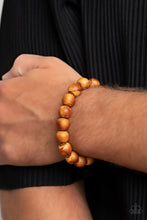 Load image into Gallery viewer, Totally Timber Mill Brown Glass Bead Bracelet