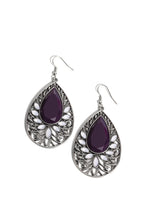 Load image into Gallery viewer, Floral Fairytale Purple Earrings