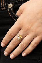 Load image into Gallery viewer, Embraceable Elegance Yellow Skinny Band Ring