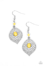 Load image into Gallery viewer, Perky Perennial Yellow Earrings