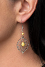Load image into Gallery viewer, Perky Perennial Yellow Earrings