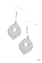 Load image into Gallery viewer, Perky Perennial White Earrings