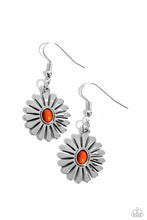 Load image into Gallery viewer, Delectably Daisy Orange Earring