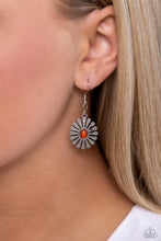 Load image into Gallery viewer, Delectably Daisy Orange Earring