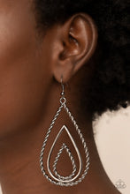 Load image into Gallery viewer, Tastefully Twisty Black Earrings
