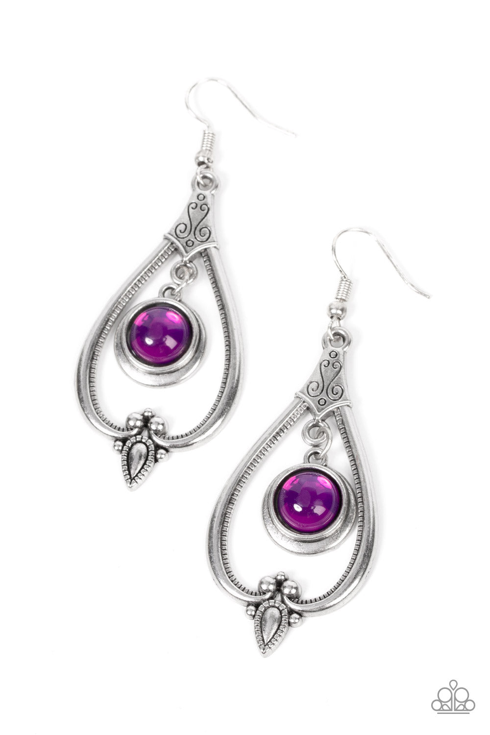 Ethereal Emblem Purple Earrings
