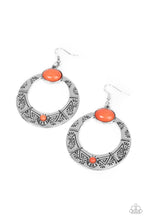 Load image into Gallery viewer, Garden Glyphs Orange Earrings