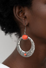 Load image into Gallery viewer, Garden Glyphs Orange Earrings