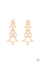 Load image into Gallery viewer, Superstar Crescendo Gold Post Earrings
