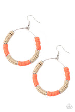 Load image into Gallery viewer, Skillfully Stacked Orange Earrings