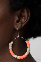 Load image into Gallery viewer, Skillfully Stacked Orange Earrings
