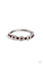 Load image into Gallery viewer, Crowns Only Club Red Hinged Bangle
