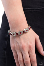 Load image into Gallery viewer, Crowns Only Club Red Hinged Bangle
