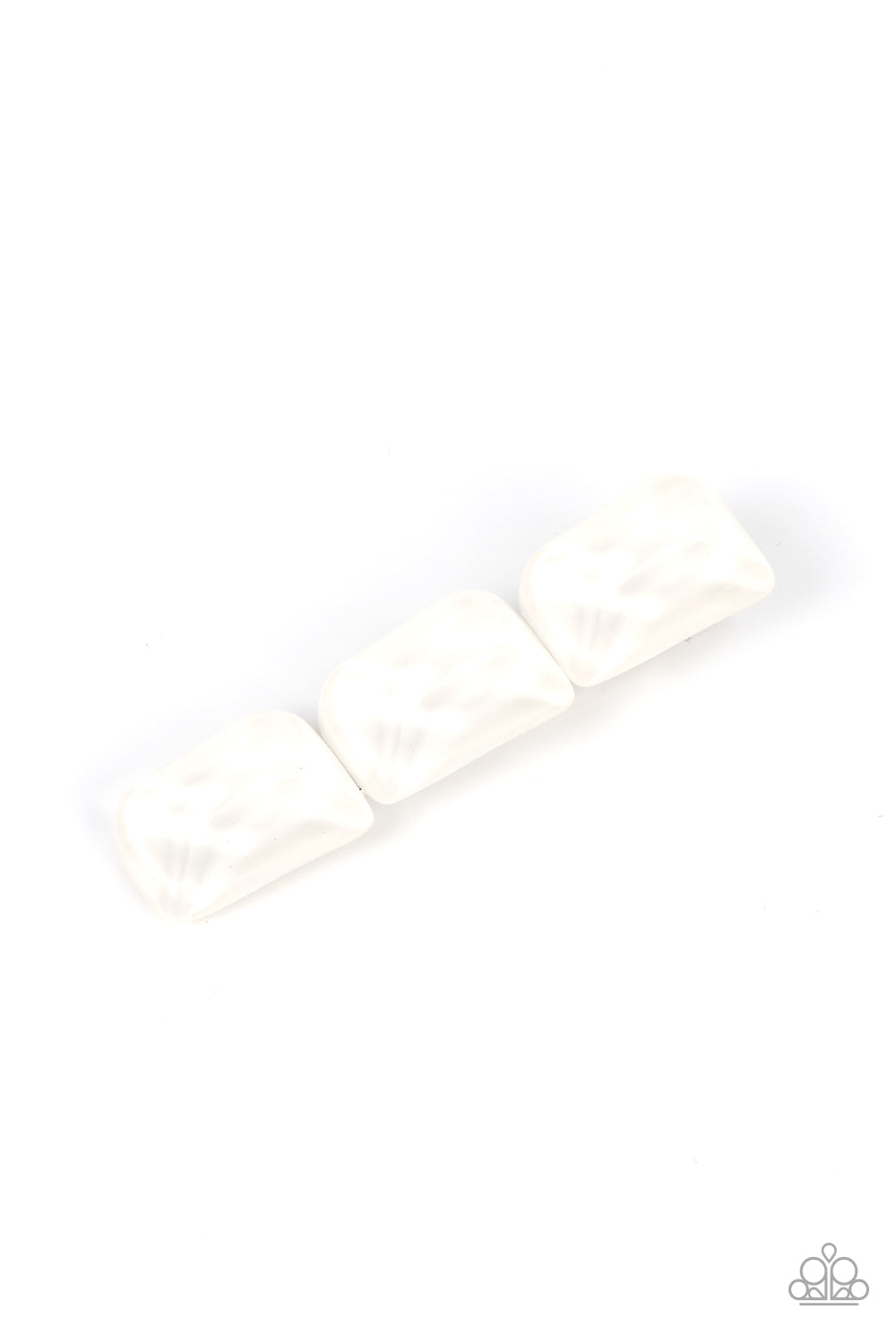 Gemstone Glimmer White Hair Clip