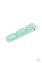 Load image into Gallery viewer, Gemstone Glimmer Green Hair Clip