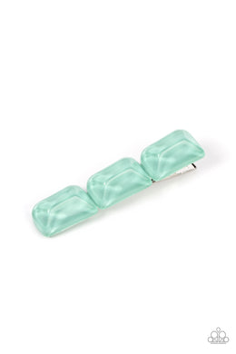 Gemstone Glimmer Green Hair Clip