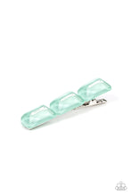 Load image into Gallery viewer, Gemstone Glimmer Green Hair Clip