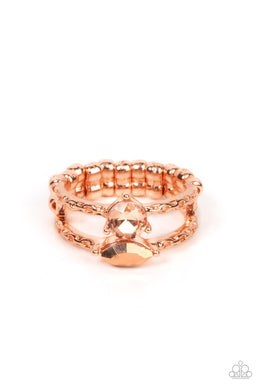 Embraceable Elegance Copper Skinny Band Ring