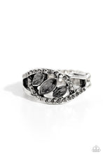 Load image into Gallery viewer, Stiletto Sparkle Silver Skinny Band Ring