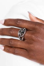 Load image into Gallery viewer, Stiletto Sparkle Silver Skinny Band Ring