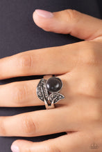 Load image into Gallery viewer, Cats Eye Candy Black Skinny Band Ring