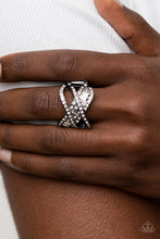 Load image into Gallery viewer, Triple Threat Twinkle Black Ring