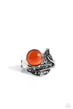 Load image into Gallery viewer, Cats Eye Candy Orange Skinny Band Ring