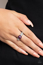 Load image into Gallery viewer, A-List Applique Purple Skinny Band Ring