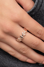 Load image into Gallery viewer, Rhythm of Love Rose Gold Skinny Band Ring