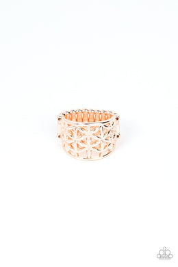 Gardenia Gazebo Rose Gold Ring