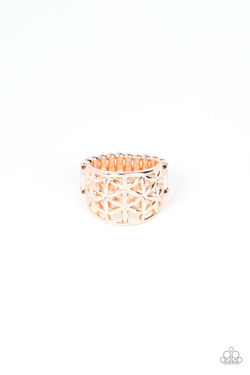 Gardenia Gazebo Rose Gold Ring