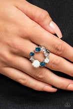 Load image into Gallery viewer, Butterfly Bustle Blue Ring