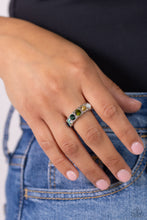 Load image into Gallery viewer, Taming Twilight Green Skinny Band Ring