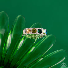 Load image into Gallery viewer, Taming Twilight Green Skinny Band Ring