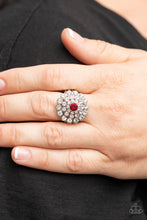 Load image into Gallery viewer, Effervescent Crescendo Red Skinny Band Ring