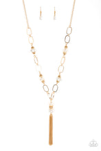 Load image into Gallery viewer, Taken with Tassels Gold Necklace