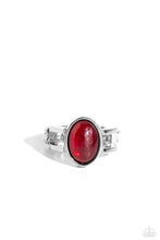 Load image into Gallery viewer, Opal Pools Red Skinny Band Ring