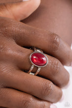 Load image into Gallery viewer, Opal Pools Red Skinny Band Ring