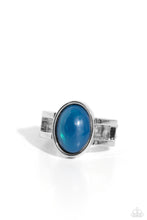 Load image into Gallery viewer, Opal Pools Blue Skinny Band Ring