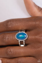 Load image into Gallery viewer, Opal Pools Blue Skinny Band Ring