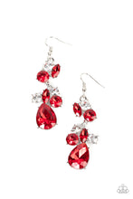 Load image into Gallery viewer, Rhinestone Reveler Red Earrings