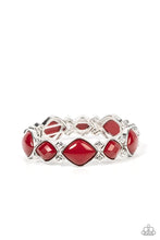 Load image into Gallery viewer, Boldly Bead-azzled Red Bracelet