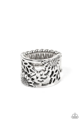 Farmhouse Foliage Silver Ring
