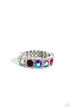 Load image into Gallery viewer, Taming Twilight Red Skinny Band Ring