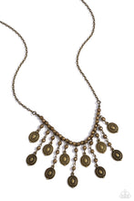 Load image into Gallery viewer, Leave it in the PASTURE Brass Necklace